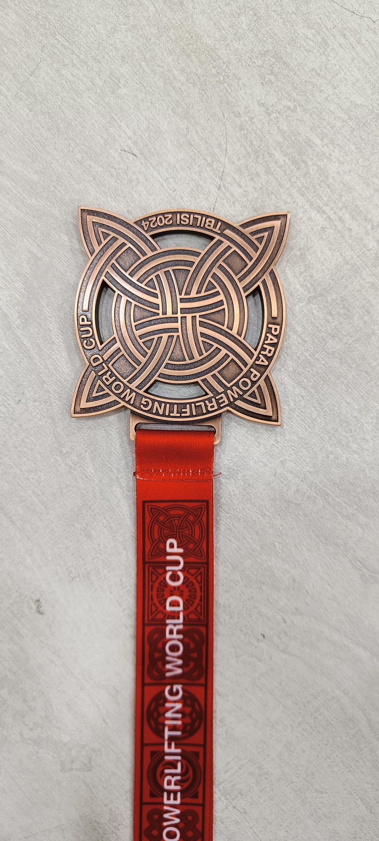 Custom Para Powerlifting Medallion World Cup