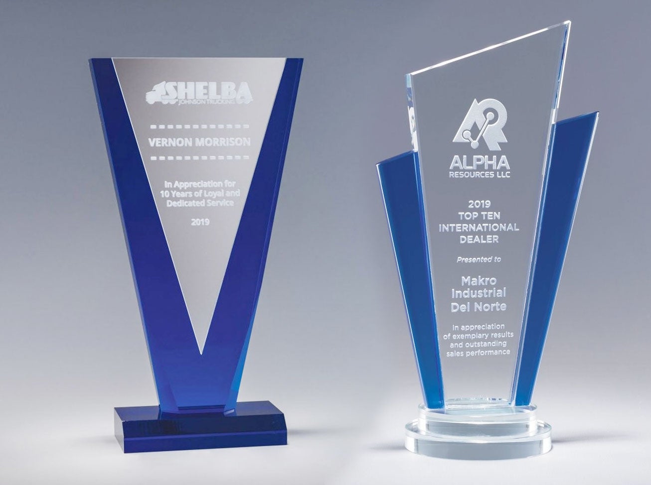 Acrylic Trophies Customised