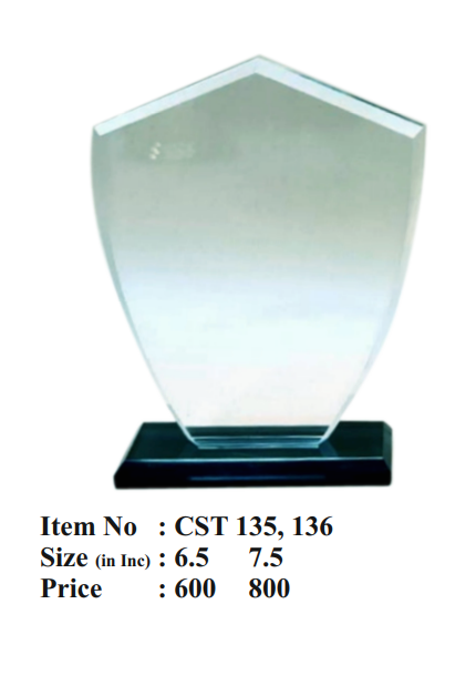 Crystal Trophy Award CST 135