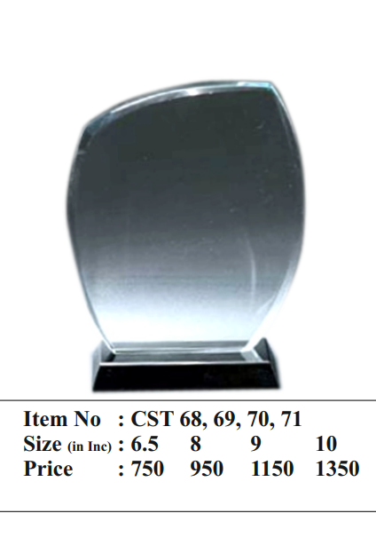 Elegant Crystal Trophy