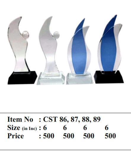 Crystal Corporate Trophy Flame Design crystal flame trophy cst 86