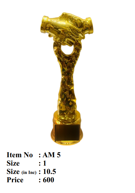 Gold Handshake Achievement Fibre Trophy corporate trophy gold handshake achievement trophy am 10