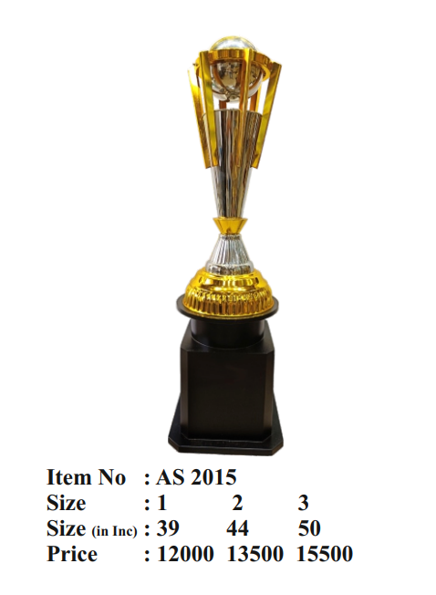 Gold & Silver Metal Trophy AS 2015