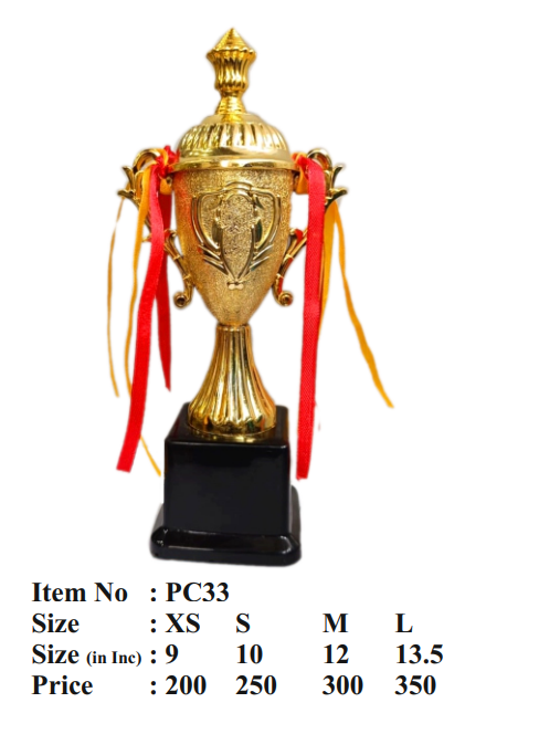 Corporate Trophy Gold Trophy Cup PC33