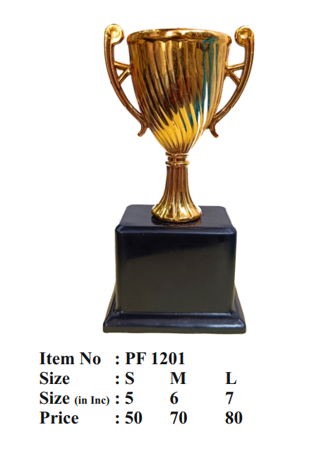 Fibre Trophy Cup Corporate Awards gold trophy cup pf 1201
