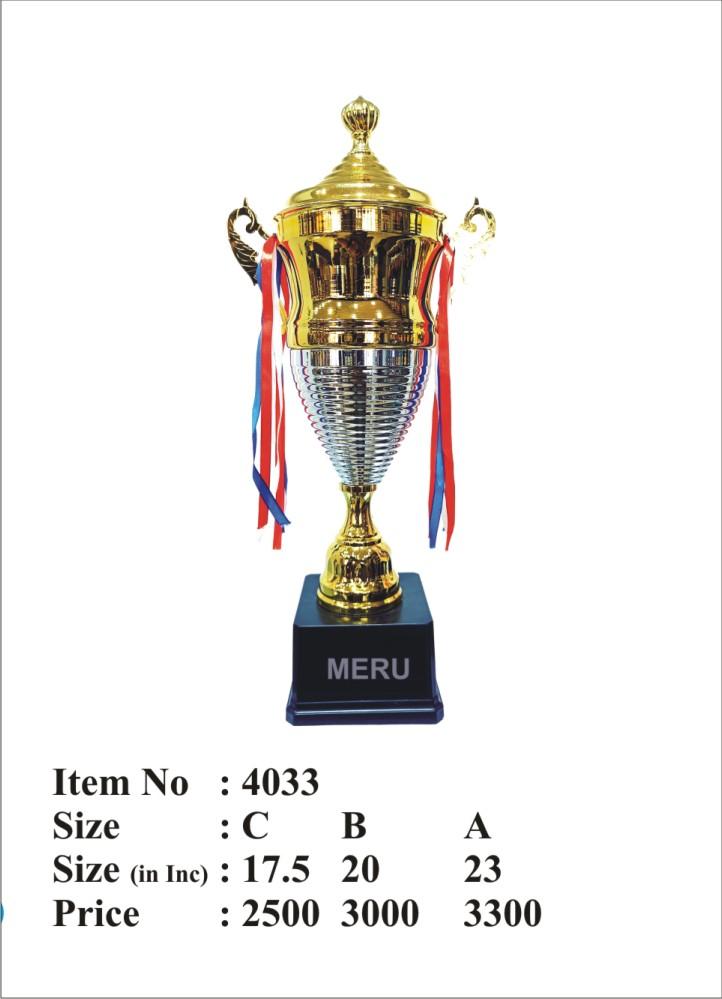 Gold and Silver Metal Trophy