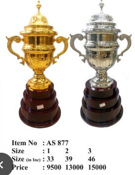 Gold & Silver Metal Award Trophy as877