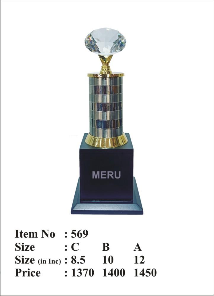 Premium crystal trophy