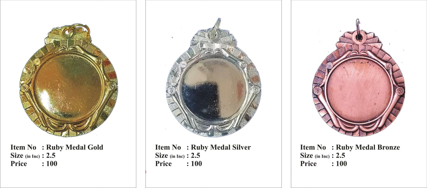 Close-up of custom medals for achievements