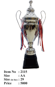 Silver Metal Trophy Award 2115