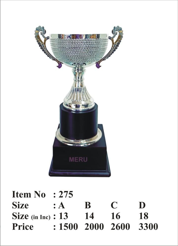 Silver metal trophy on a black base; handles; and textured bowl. Ideal for awards and recognition.