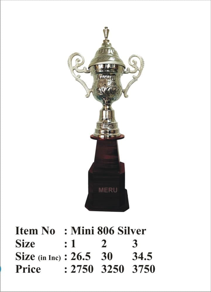 Detailed metal trophy cup