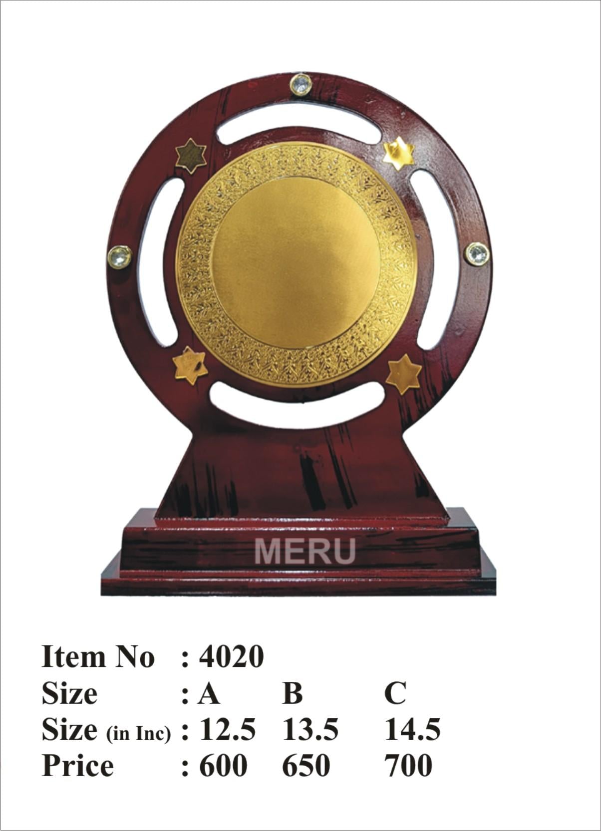 Engraved Wooden Memento for Corporate Awards