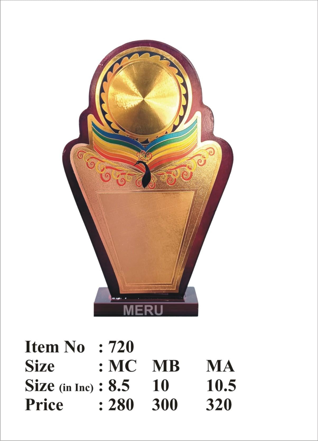 Elegant Wooden Recognition Award Memento.