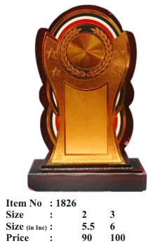 Elegant Wooden Corporate Trophy