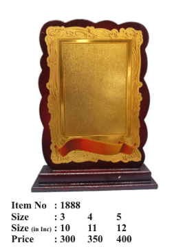 Elegant wooden memento for awards