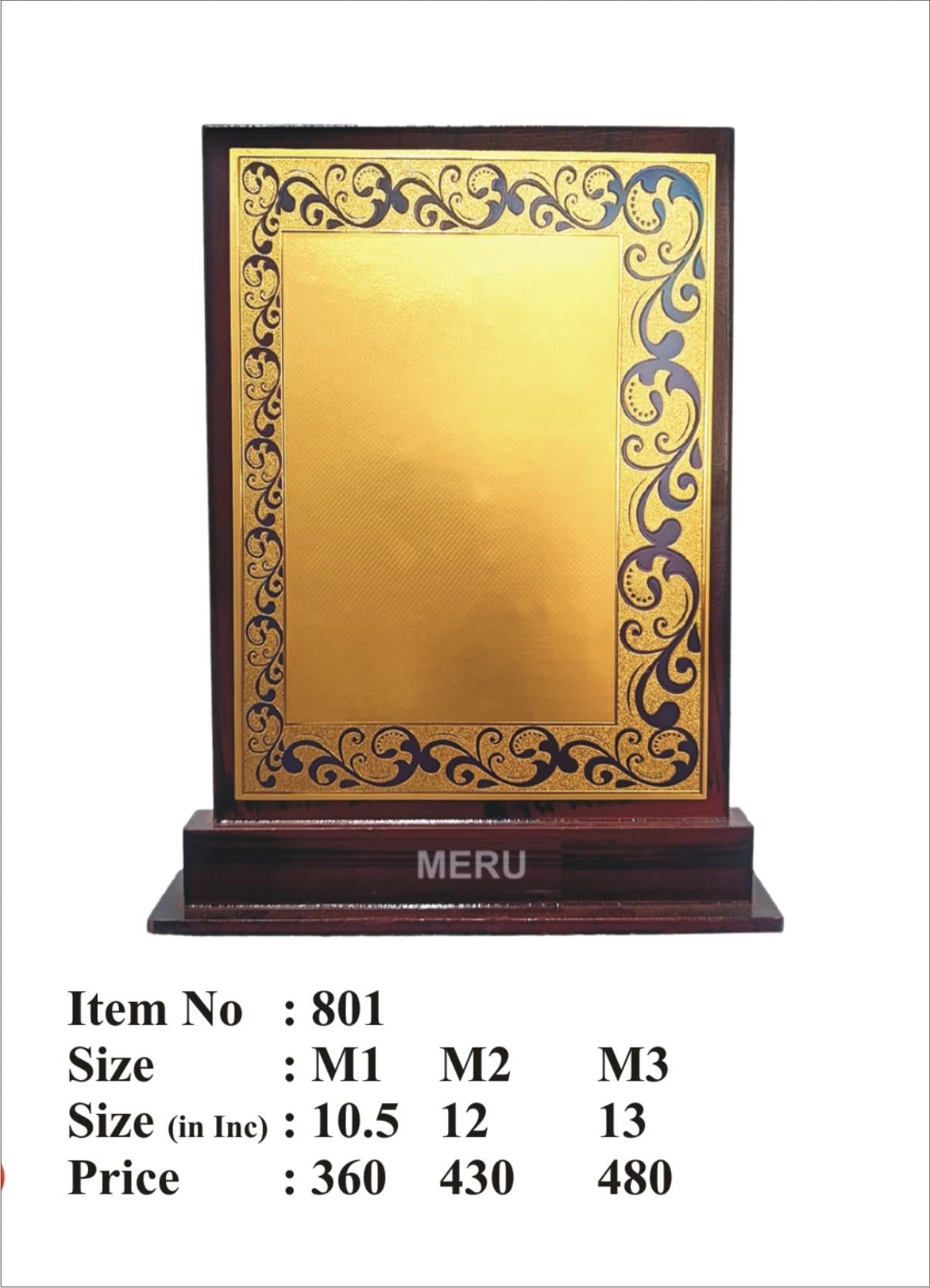 Wooden Memento Award Plaque