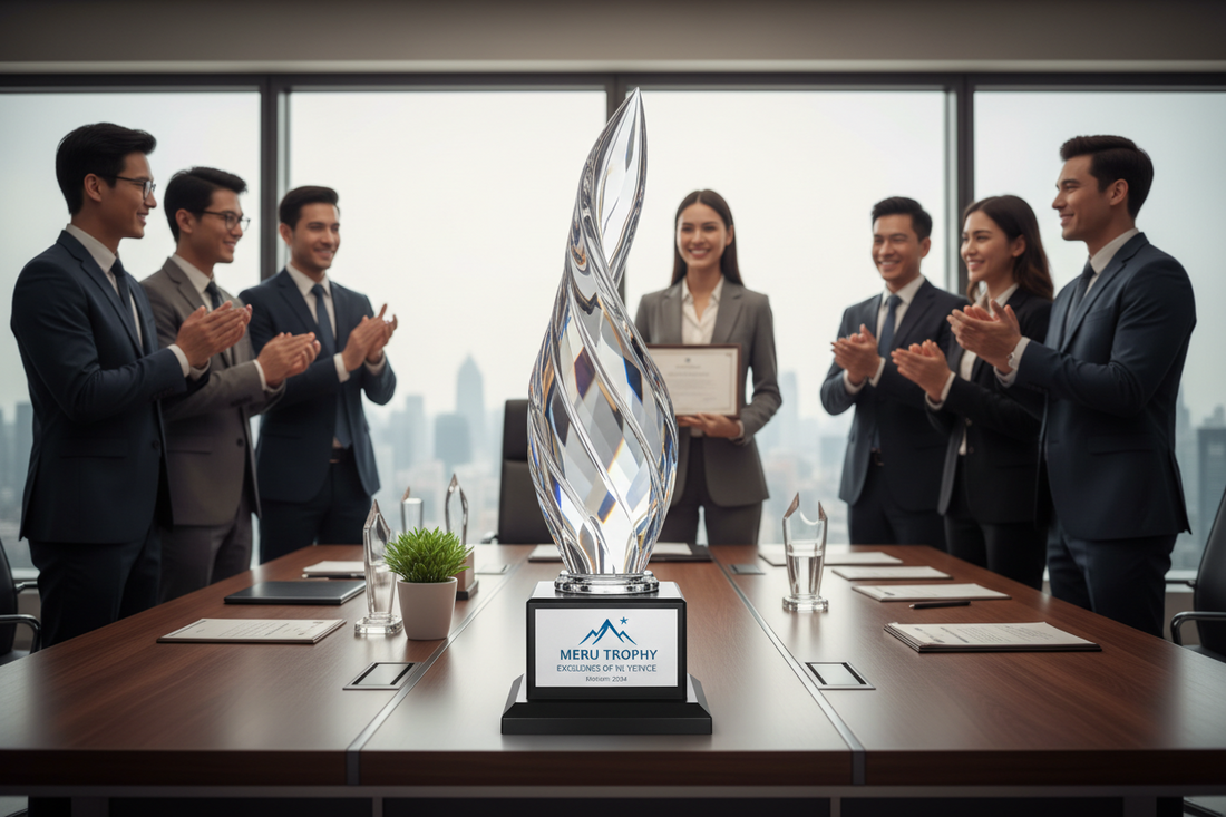 Employee Recognition Awards | Crystal Trophies | Meru Trophy