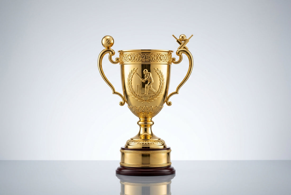 Best Cricket Trophy for a Tennis-Ball Tournament in India — Meru Trophy