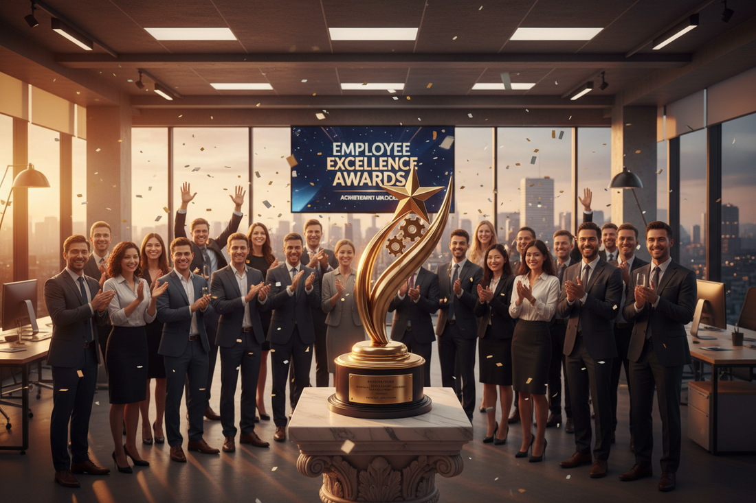 Recognizing outstanding employee performance with a special award ...