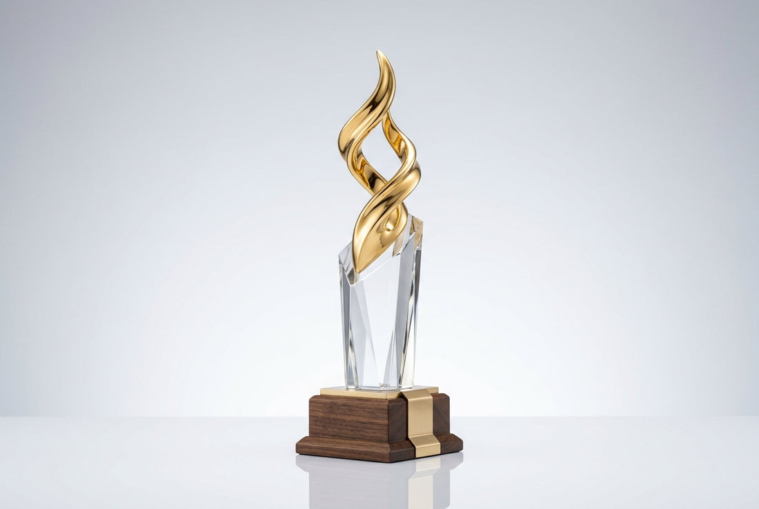 Custom Awards With Company Logo in India — Meru Trophy