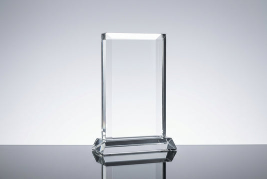 Custom Crystal Trophy With Engraving in Bangalore — Meru Trophy