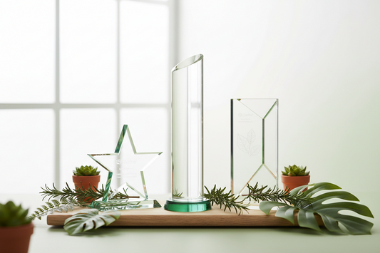 Eco-friendly acrylic trophy options for sustainable awards