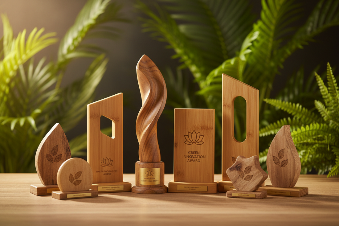 Environmental Trophy Eco-Friendly Trophy Ideas Sustainable Brands | Meru Trophy