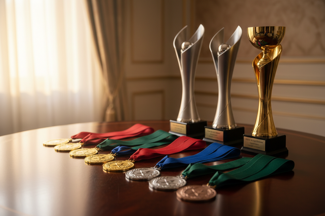 Conveniently purchasing medals from local suppliers