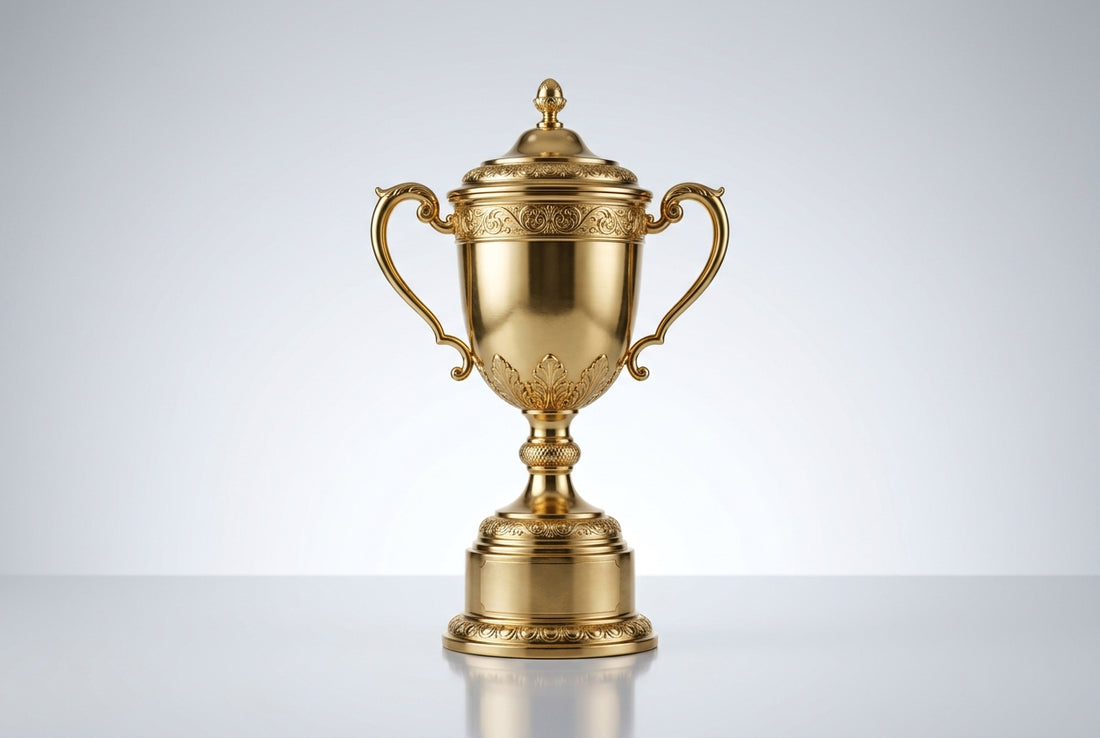 Gold Metal Trophy Cups for Sports Awards in India — Meru Trophy
