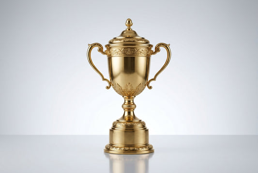 Gold Metal Trophy Cups for Sports Awards in India — Meru Trophy