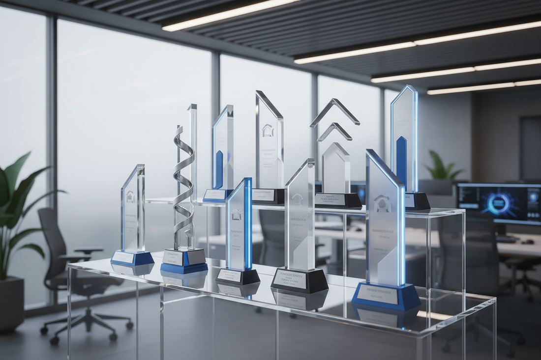 Modern Acrylic Trophies for Tech Companies