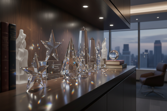 The symbolism of crystal awards in corporate culture