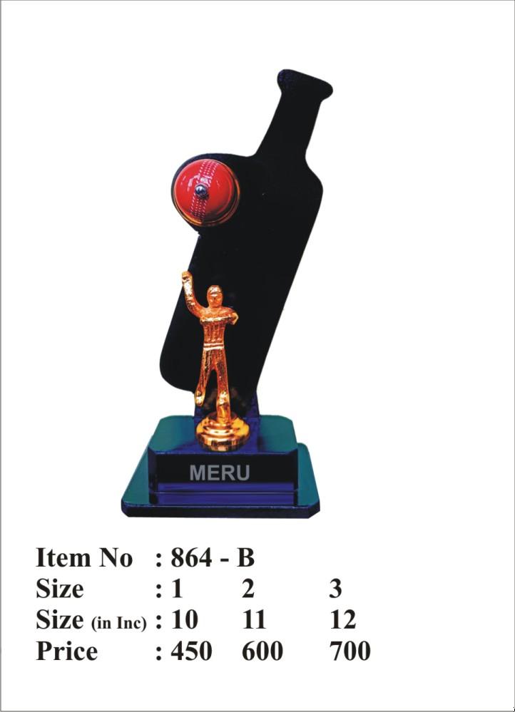 Acrylic Cricket Bat Trophy