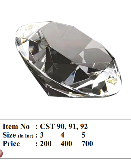 Brilliant crystal trophy
