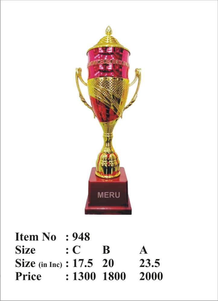 Two-toned corporate trophy for academic and sports awards