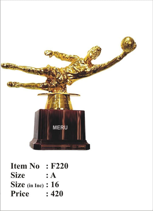 Gold Football Goalkeeper Trophy