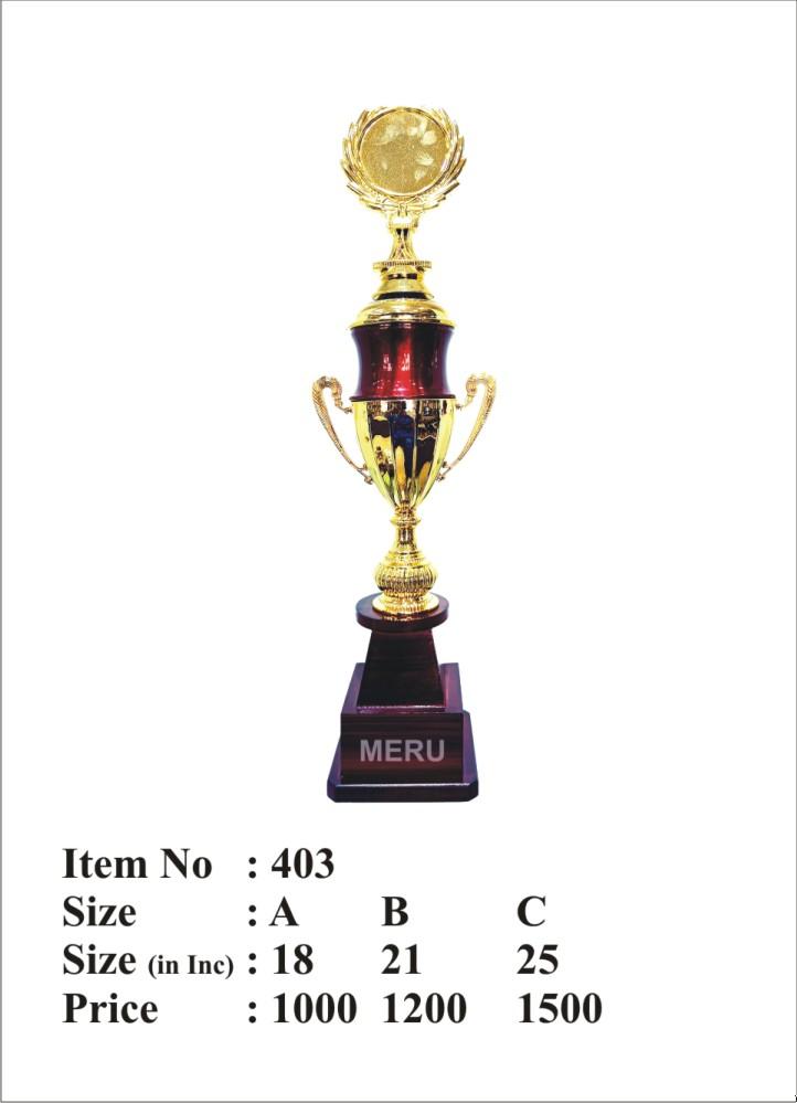 Gold and maroon Fibre-Trophy