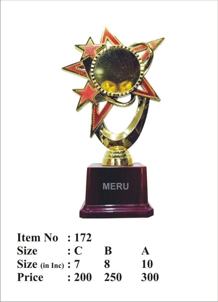 Gold and Red Star Trophy Award
