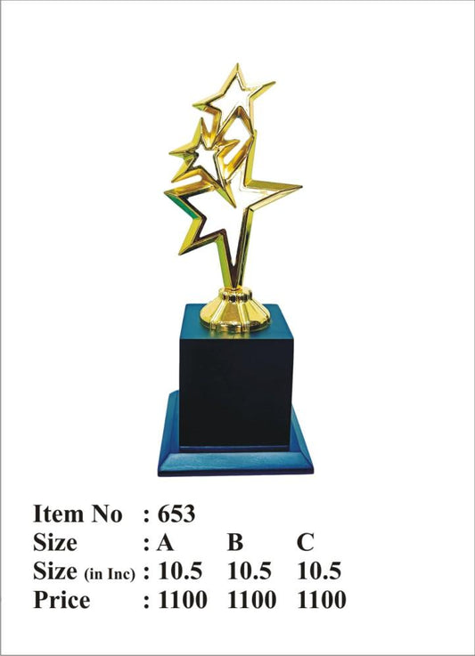 Gold Star Achievement Award Trophy