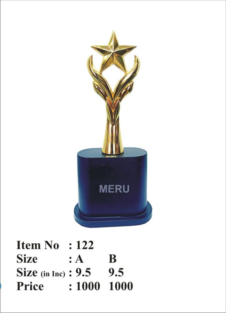 Gold star award trophy on a black base. Perfect for employee recognition; corporate awards; or academic achievements.