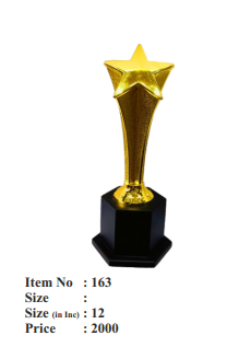 Gold Star Award Trophy