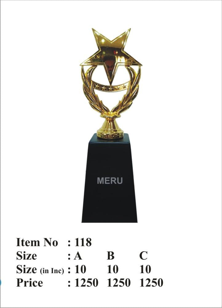 Gold Star Achievement Award Trophy