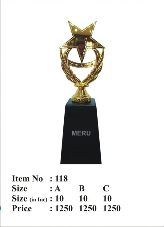 Gold Star Achievement Award Trophy