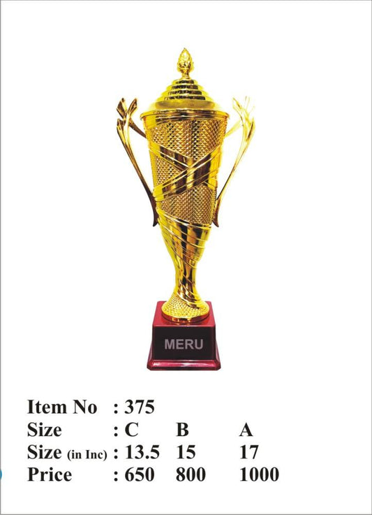 Gold Fibre-Trophy Cup for Corporate Awards