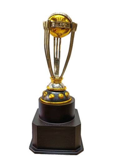 Golden globe metal trophy; ideal for sports awards and commemorating victories.