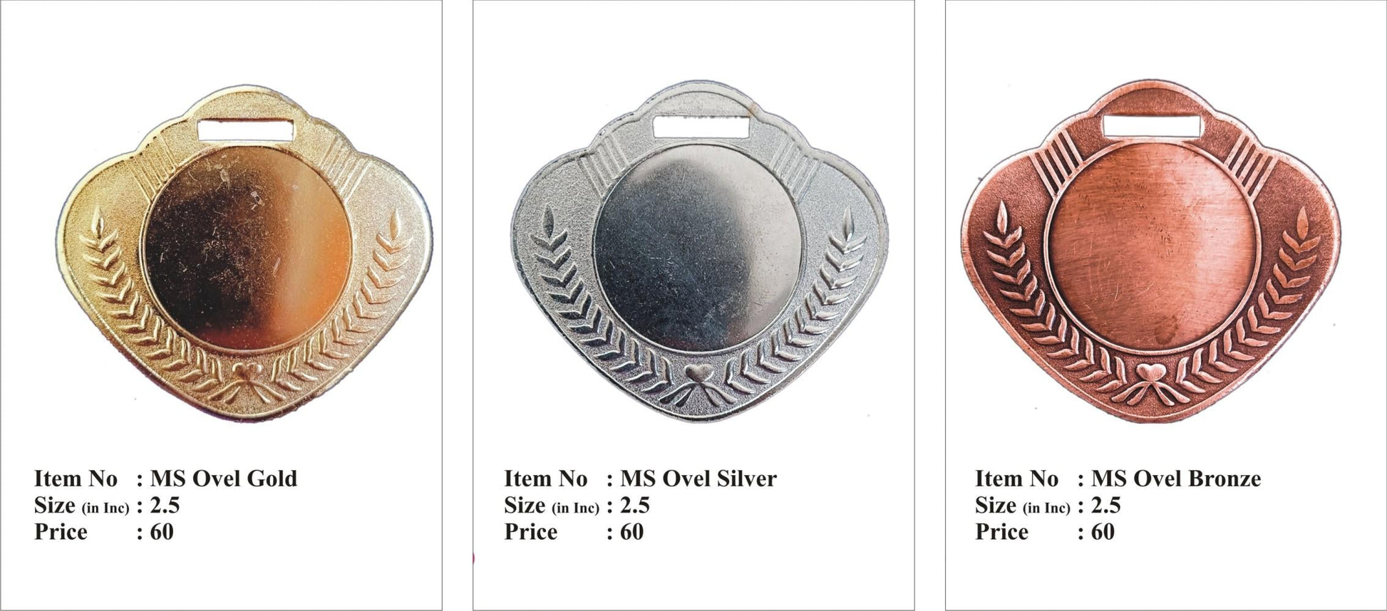 Engraved custom medals