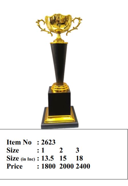 Premium Gold and Black Corporate Trophy Custom Trophy premium gold black award trophy 2623