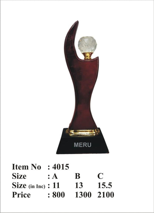 Premium Crystal Globe Corporate Trophy