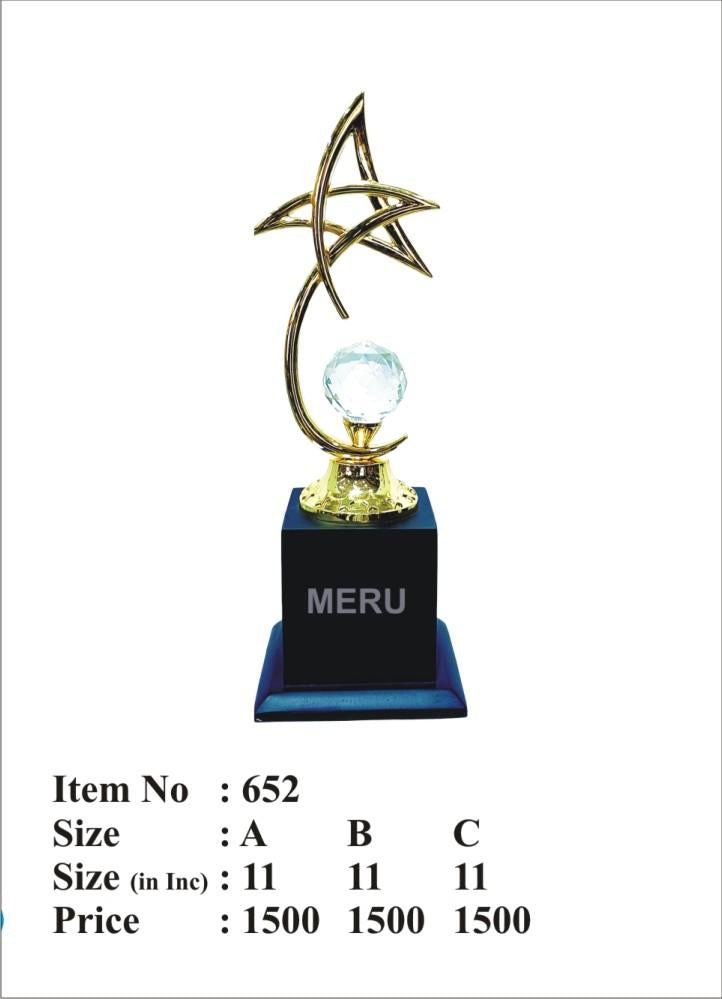 Star Trophy with Crystal